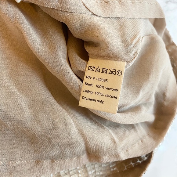 MLV Noelle Sequin Dress Pewter Size Small - Picture 6 of 8